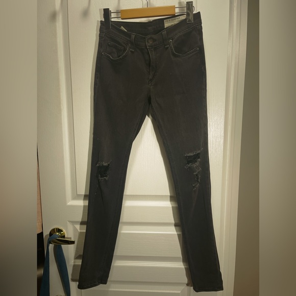 Rag & bone soft rock jeans w/ holes - Picture 2 of 8